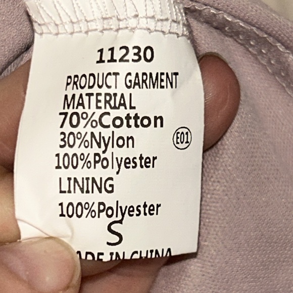 Lavender Dusty Rose Boho Lacey Mini Dress/Top - Picture 9 of 10